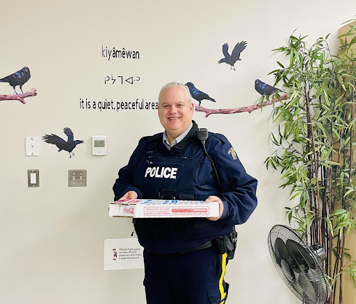 Constable Bond during one of our lunches.